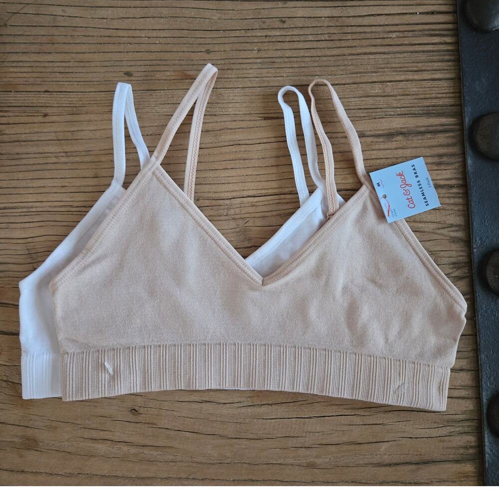 Cat & Jack Seemless Training Bras sz M New